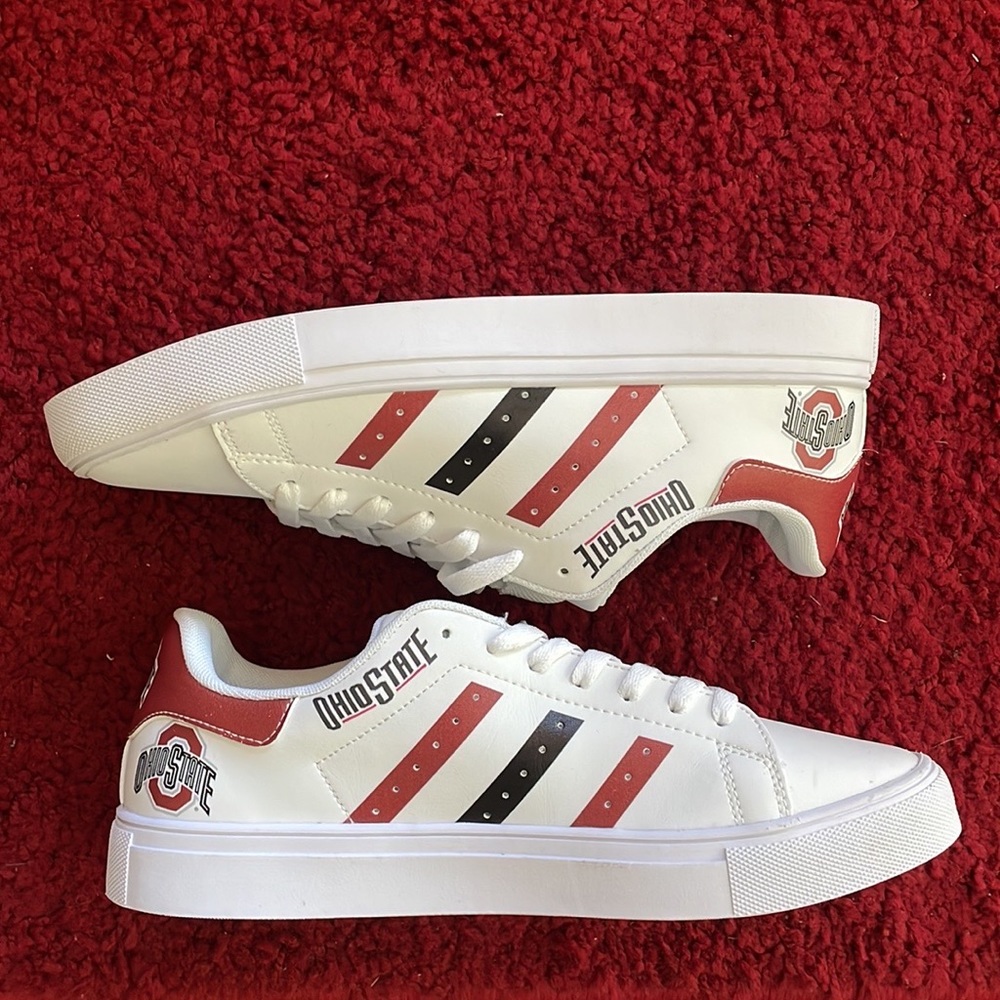 Men’s custom Ohio Buckeye sneakers